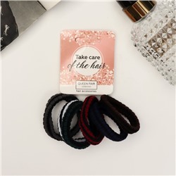 Резинки для волос «Спорт проф», набор 6 шт., полоски классика, 4 см