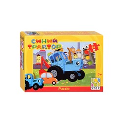 Пазлы 54 "Синий трактор" (Биг Папа)