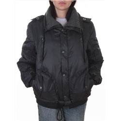 A003 DK. GREY Куртка демисезонная женская (120 гр. холлофайбер)