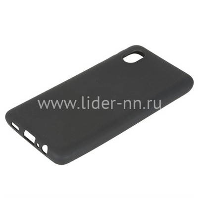 Задняя панель для Samsung Galaxy  A01 Core Силикон матовый (черная)