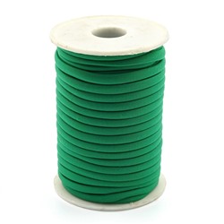 Шнур для плетения нейлоновый 5*2мм цв.зеленый.