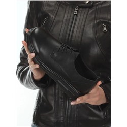 03-5066 BLACK Полуботинки женские (натуральная кожа)
