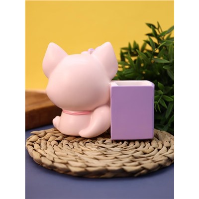 Ночник - подставка для канцелярских принадлежностей «Baby fox», pink (17 см), пластик