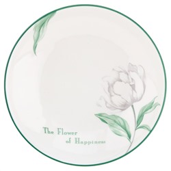 "Зе Флауэр оф Хепинис (The Flower of Happiness)" Тарелка глубокая фарфоровая д182мм h38мм, 450мл, с деколью, отводка (Китай)