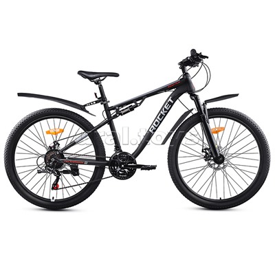 Велосипед 26" Rocket FS, цвет черный, размер 19"