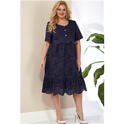 Платье AIRA STYLE 824 т.синий УЦЕНКА