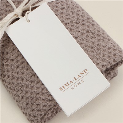 Полотенце SL HOME Home collection, коричневое, 38×65 см, лён 29%, хлопок 71%, плотность 215 г/м²