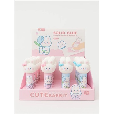 Клей канцелярский "Funny bunny", mix (9 г), шоу-бокс 24 шт