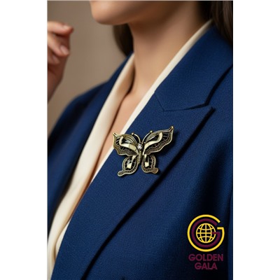 Брошь бабочка с эмалью БР4/12