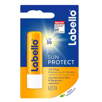 Labello Sun Protect Lippenpflegestift LSF 30  Карандаш бальзам для ухода за губами Sun Protect с SPF30, 4,8 г