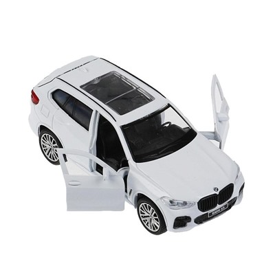 Машина металл BMW X5 M-SPORT 12 см, двери, багаж, бел 319006