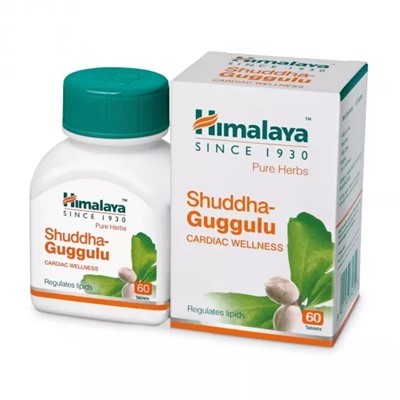 Шуддха Гуггулу (60 таб, 250 мг), Shuddha Guggulu, произв. Himalaya