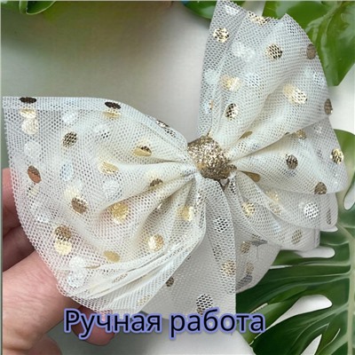 Заколка для волос "Уточка" с бантом УТ17 тип 6