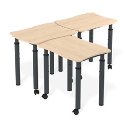 Стол SHT-T87PB
                        береза / черный