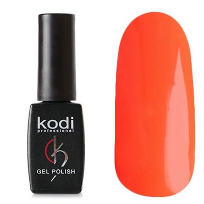 Kodi Гель-лак №077, неоново-оранжевый, плотный, 8 мл