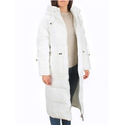 H303 WHITE Пальто зимнее женское (200 гр. холлофайбер)