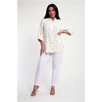 Женская рубашка 32745 / бежевый