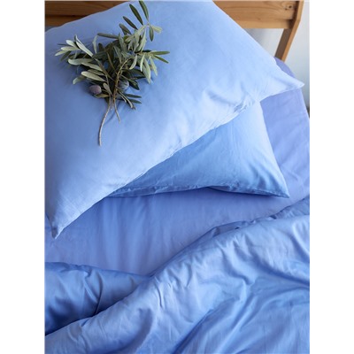 Комплект постельного белья из премиального сатина сиреневого цвета из коллекции Essential, 200х220 см