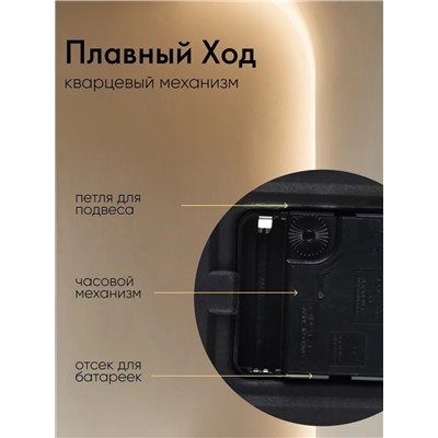 Часы настенные "Эстер", плавный ход, d-20 см, циферблат 17 см