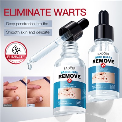 Эссенция против бородавок и папиллом SADOER TagsWart Remove Serum, 30 мл