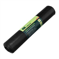 Пакеты для мусора 120 л x 10 шт, пвд, сверхпрочные, длинный ролик, Сибртех