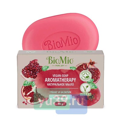 BioMio BIO-SOAP Мыло туалетное Гранат и базилик, 90 гр.
