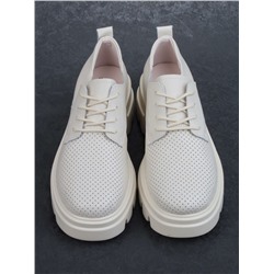 03-HY11-1D LT. BEIGE Полуботинки женские (натуральная кожа)