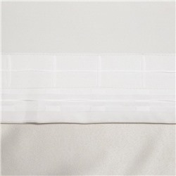 Штора портьерная «Этель» 130×300 см, двусторонний блэкаут, цвет Серебряный, пл. 240 г/м², 100% п/э