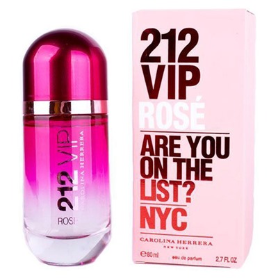 Carolina Herrera 212 Vip Rose For Women edp 80 ml New