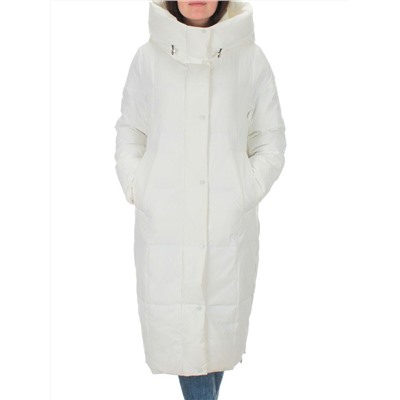 22361 WHITE Пальто зимнее женское облегченное (150 гр. холлофайбера)