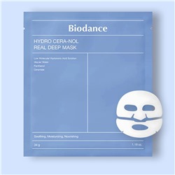 Двойная гидрогелевая маска Biodance с гиалуроновой кислотой, пантенолом и церамидом