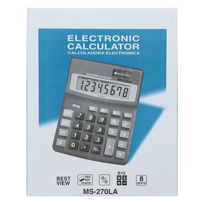 Калькулятор настольный, 8-разрядный, MS - 270LA