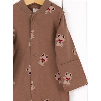 Комбинезон детский Baby Boom BB К332/10007-И(Н) я726 Мишки на кофе