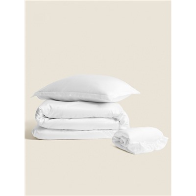 Простыня на резинке SL Home Tencel 180*200+30 см , цв. белый