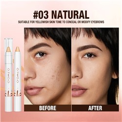 Стик для макияжа Multi-purpose Makeup stick With Concealer Eyeshadow Highlighter Pencil № 2 Ivory