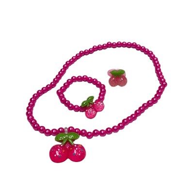 Набор бижутерии из трех предметов для девочек 6 комплектов