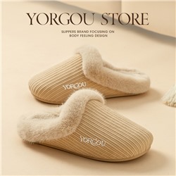 Slippers, winter non-slip fleece keep warm demi-season footwear indoor