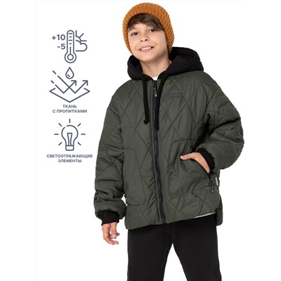 Куртка утепленная для мальчика NIKASTYLE 4м6524 хаки Nikastyle