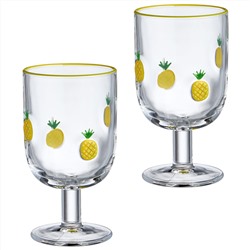 НАБОР БОКАЛОВ ДЛЯ ВИНА "FRUITY PINEAPPLE" ИЗ 2 ШТ. 350 МЛ