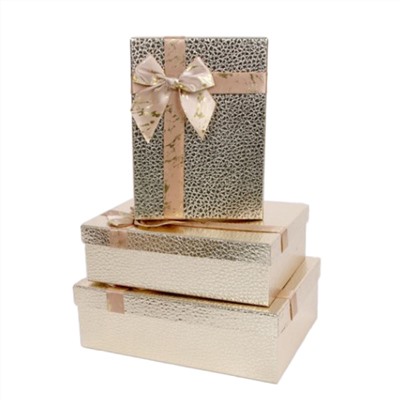 Коробка подарочная 29*21*9,5 золотая КОКОС 232223/Китай