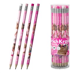 Карандаш ч/гр HB ErichKrause CapyBarbara пластик круглый с ластиком 62771/42/Китай