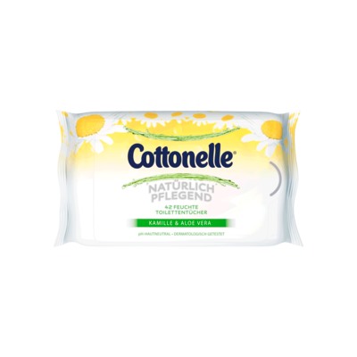 Cottonelle Туалетная бумага feucht Natürlich Средство для уходаnd, 42 шт
