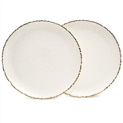 НАБОР ТАРЕЛОК ОБЕДЕННЫХ LEFARD "CHARM" 2 ШТ. 26*2,5 СМ (С ЗОЛОТОЙ ЛИНИЕЙ)