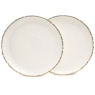 НАБОР ТАРЕЛОК ОБЕДЕННЫХ LEFARD "CHARM" 2 ШТ. 26*2,5 СМ (С ЗОЛОТОЙ ЛИНИЕЙ)