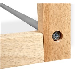 Полка для обуви Альберо SHT-SR9
                        прозрачный лак / алюм.металлик