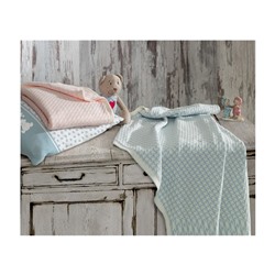 Плед для Новорожденных 80x90 см Вафельный Baby Dream Mavi - EcoCotton
