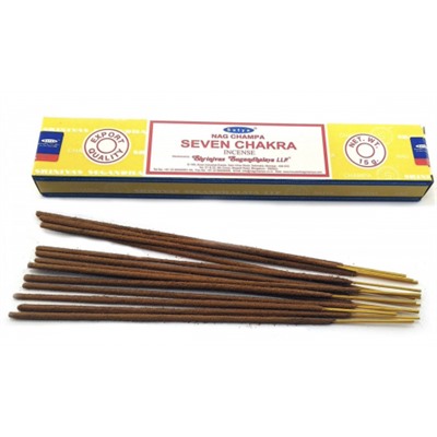 Благовония Седьмая Чакра Сатья Seven Chakra Satya, 15 г.