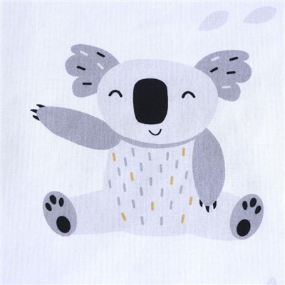 Детское постельное бельё "Крошка Я" Funny Zoo 112*143 см, 60*120+20 см, 40*60 см, бязь 125 г/м2, хл 100%