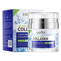 Крем для лица против морщин с коллагеном+ренинолом+пептиды SADOER Anti-wrinkle Cream COLLAGEN, 50 гр
