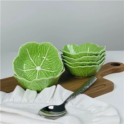 232-039 Набор из 6 салатников 12х4,5см КАПУСТА в под.уп.(х8)Фарфор